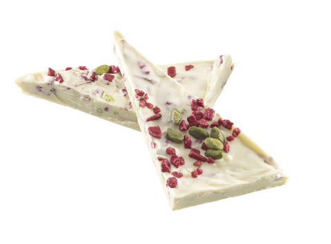 White Chocolate - Almonds, Pistachios and Strawberries