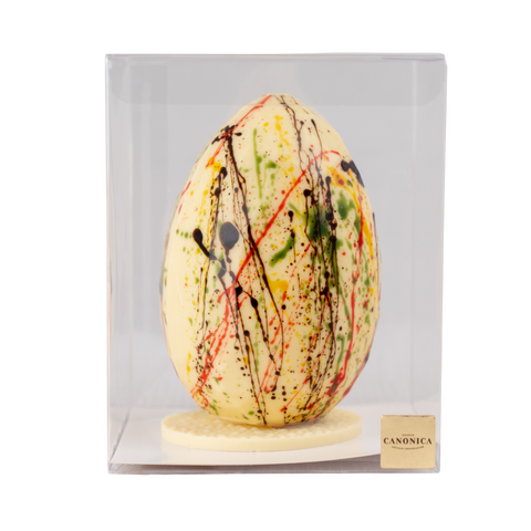 Oeuf de Pâques Géométrique - Chocolat Blanc