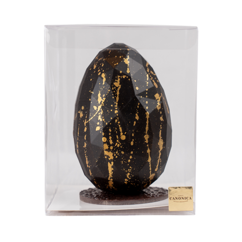 Oeuf de Pâques Géométrique - Chocolat Noir