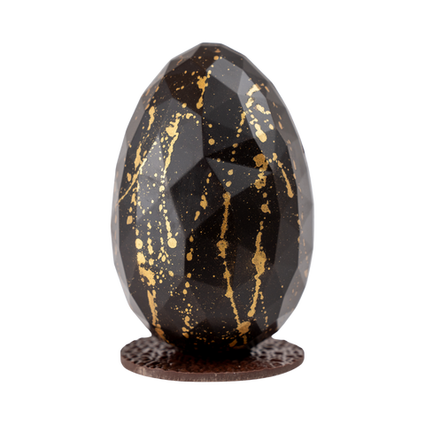 Oeuf de Pâques Géométrique - Chocolat Noir