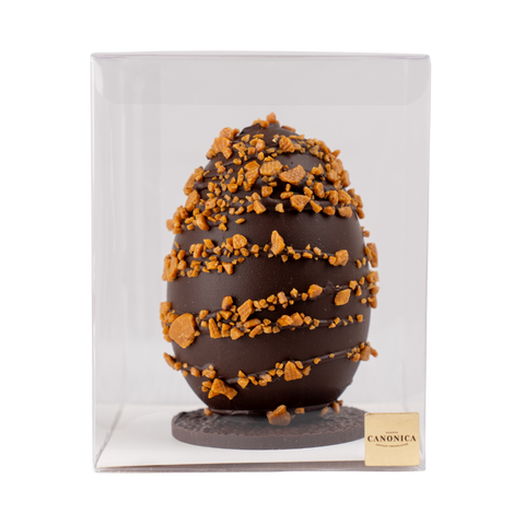 Oeuf de pâques Signature - Chocolat Noir & éclats Nougatine